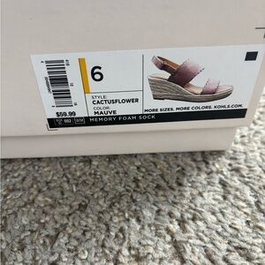 LC Lauren Conrad Pink Wedge Sandals